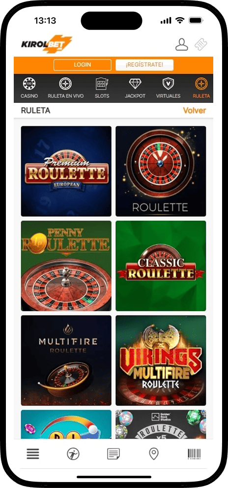 Kirolbet Casino Juegos