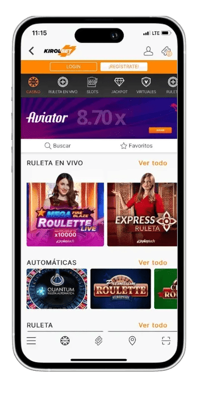 Kirolbet Casino Homepage